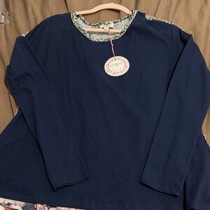 Umgee Navy Floral top